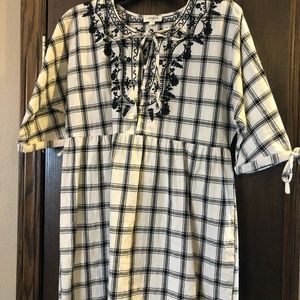 Umgee Tunic Top with Elbow Length Sleeves